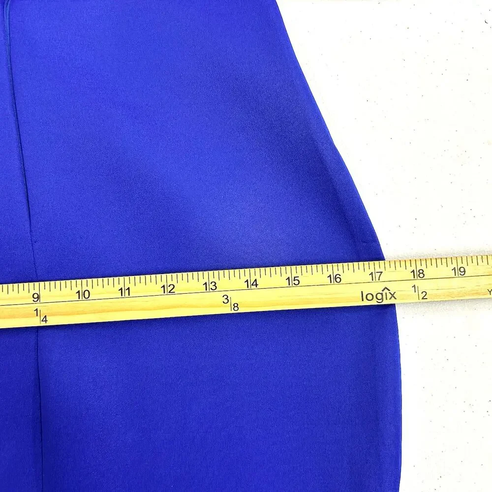 Elegant Royal Blue Coquette Off-Shoulder Bow Mermaid Formal Gown Small Detail - Picture 7 of 7